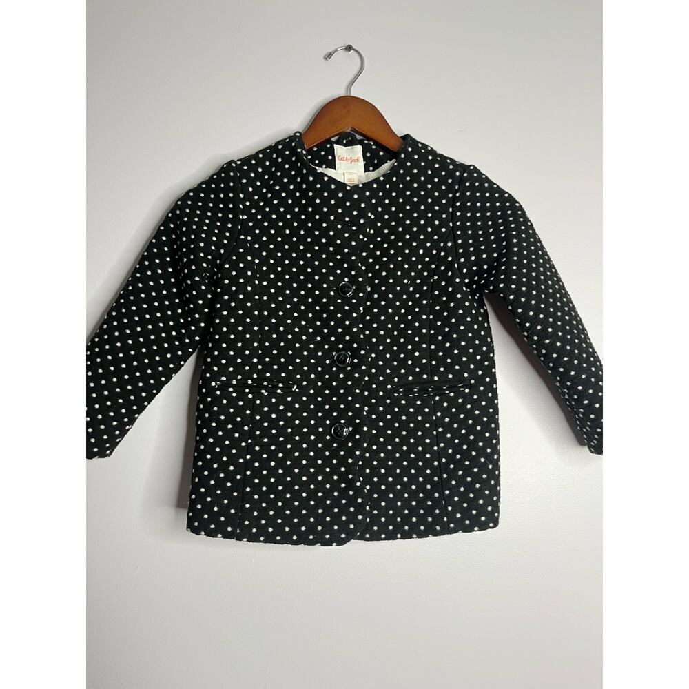 Cat & Jack Polka Dot Girls Coat size 5t